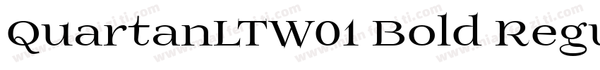 QuartanLTW01 Bold Regular字体转换